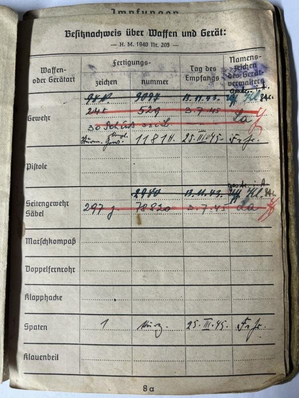 Soldbuch WH (Heer) - 180.Inf.Div. - Lüth — image 6