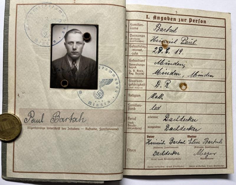 Wehrpass - WH (Heer) - 32.Inf.Div. - Bartsch — image 3