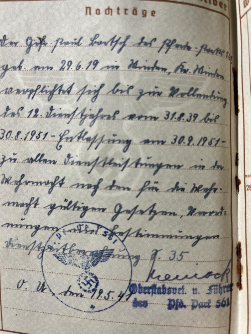 Wehrpass - WH (Heer) - 32.Inf.Div. - Bartsch — image 8