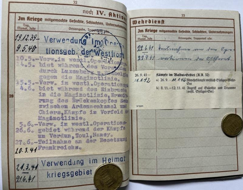 Wehrpass - WH (Heer) - 32.Inf.Div. - Bartsch — image 9