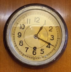 USSR RUSSIAN SOVIET NAVY SHIP CLOCK