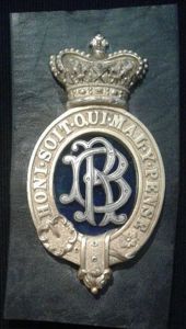 Blythswood Rifles Cross Belt Plate