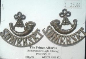 The Somerset Light Infantry, Shoulder Titles