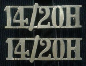 The 14th/20th (King's) Hussars, Shoulder Title