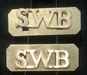 The South Wales Borderers, Shoulder Title