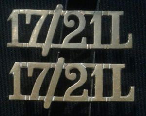 The 17th/21st (Duke of Cambridge's Own) Lancers, Shoulder Title