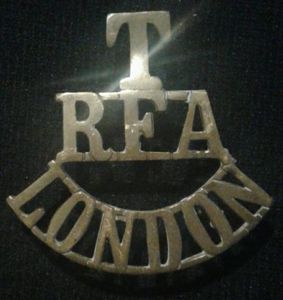 Royal Field Artillery Territorial Bttn Shoulder Title