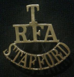 Royal Field Artillery Territorial Bttn Shoulder Title