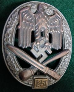 GERMAN WW2 GENERAL ASSAULT BADGE