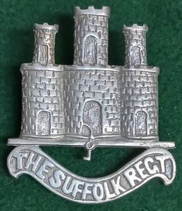 THE SUFFOLK REGIMENT OFFICERS 1903 PUGRI BADGE