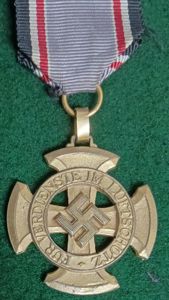 GERMAN WW2 AIR RAID WARDEN SERVICE MEDAL 1ST CLASS