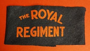 THE ROYAL REGIMENT - RECRUIT ARM BAND