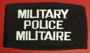 CANADIAN ARMY MILITARY POLICE ARM BAND