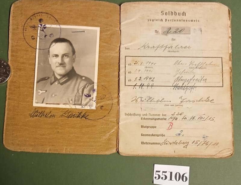 WW2 GERMAN ARMY SOLDBUCH — image 2