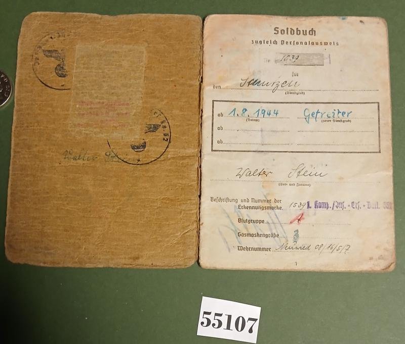 WW2 GERMAN ARMY SOLDBUCH — image 2