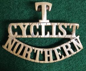 THE NORTHERN CYCLIST. Shoulder Title