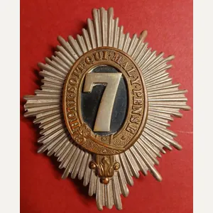 7th (The Princess Royal's) Dragoon Guards, Helmet Plate.