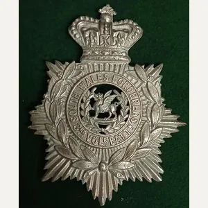 THE SOUTH WALES BORDERERS HELMET PLATE