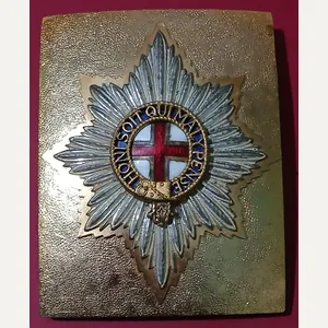 THE COLDSTREAM GUARDS OFFICERS COSSBELT PLATE