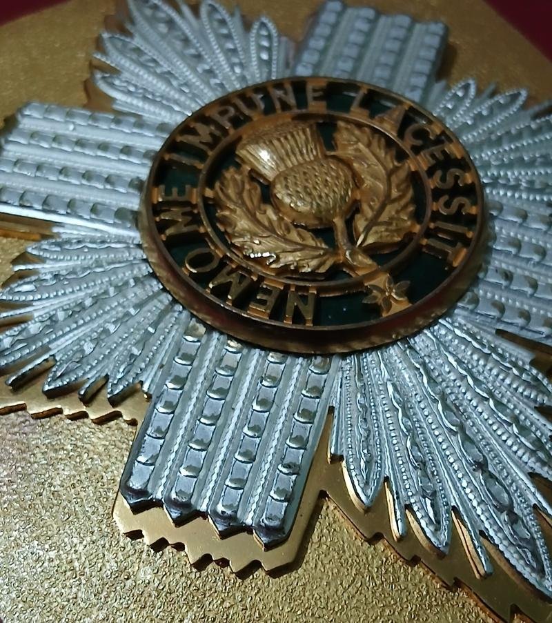 SCOTS GUARDS OFFICERS CROSS BELT PLATE — image 2