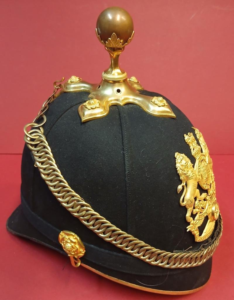 OFFICERS BLUE CLOTH HOME SERVICE HELMET — image 2