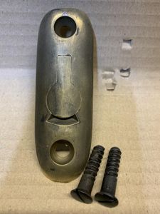 LEE ENFIELD BRASS BUTT PLATE AND SCREWS.