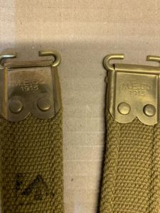 LEE ENFIELD SMLE SLING MARKED MECo 1913 WITH BROAD ARROW …