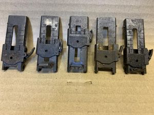 LEE ENFIELD No4 REAR SIGHTS X5 IN VARIOUS STATES OF …