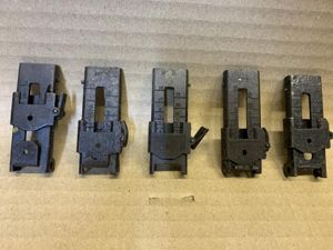 LEE ENFIELD No4 REAR SIGHTS X5 IN VARIOUS STATES OF …