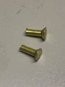 LEE ENFIELD SMLE X2 FRONT HANDGUARD END CAP BRASS RIVETS