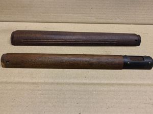 LEE ENFIELD NO4 SAVAGE GROOVED TOP HANDGUARD SET. BOTH SAVAGE …