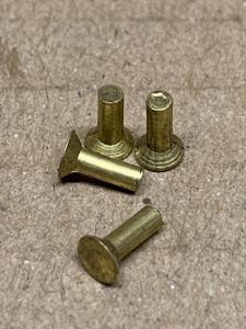LEE ENFIELD NO4 X4 FRONT HANDGUARD CAP BRASS RIVETS