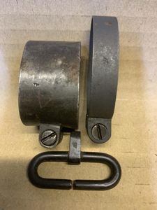 LEE ENFIELD No4 LONGBRANCH MARKED BAND SET AND SWIVEL. ALL …