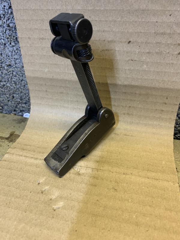 LEE ENFIELD WW1 No1 MK3 SMLE WINDAGE LITHGOW MARKED REAR SIGHT. MARKINGS MAY VARY. BUTT ALL HAVE VERY GOOD LITHGOW MARKS.. — image 2