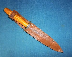 Scarce WW11 Wooden Gripped Commando Knife S/n 02113