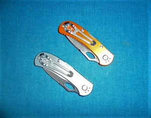 Two Buck Spitfire Folding Knives S/n 02054