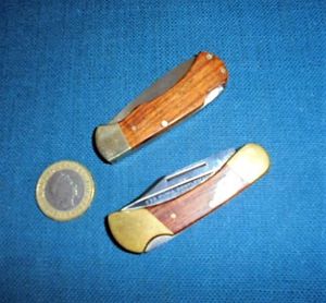 TWO MINIATURE PUMA FOLDING KNIVES S/N 0236