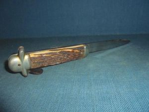 Large Victorian Possibly WW1 Folding Bowie Knife S/n 02839
