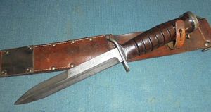 Rare WW11 U.S M3 Fighting Knife in M6 Scabbard S/n …
