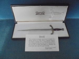 Two Wilkinson Sword Miniature Crusader Swords S/n 02824