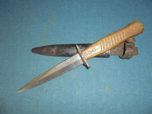 WW1 German Trench Knife Unit Marked S/n 02923