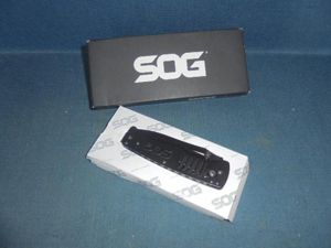 SOG Targa Black Folding Knife S/n 02933