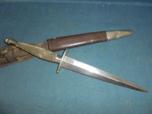 Very Rare WW11 Nickel 2nd Pattern Wilkinson F/S Knife S/n …
