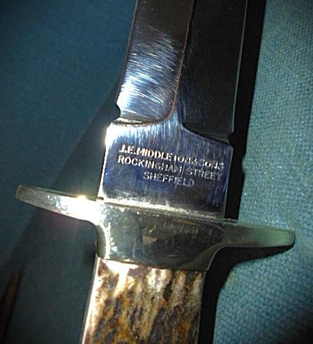 J.E Middleton Stiletto Bowie Knife S/n 02987 — image 8