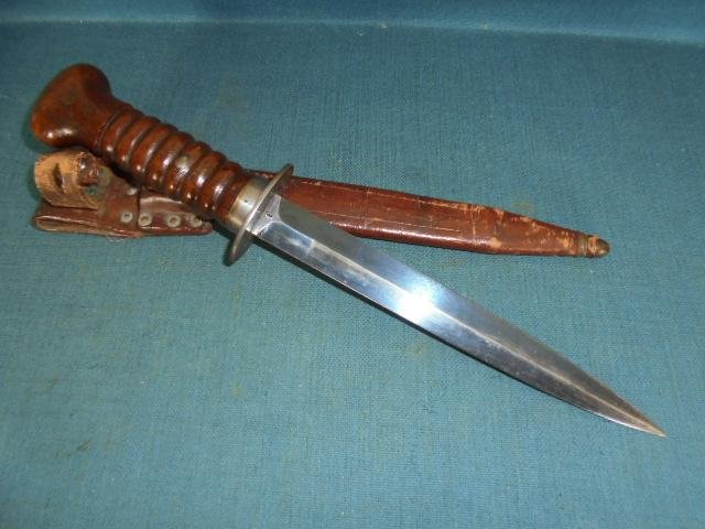 Rare WW1 Dutch Stormdolk Fighting Knife S/n 03009 — image 3