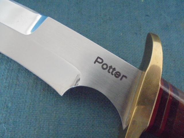 Wayne Potter Custom Knife S/n 03022 — image 3