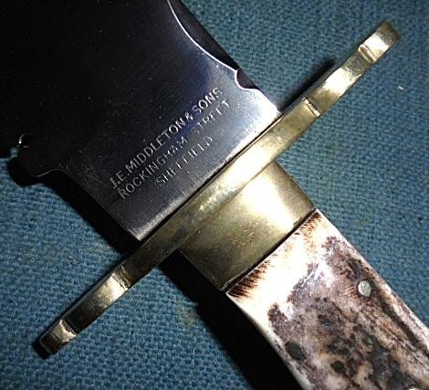 Large J.E.Middleton Bowie Knife S/n 03024 — image 3