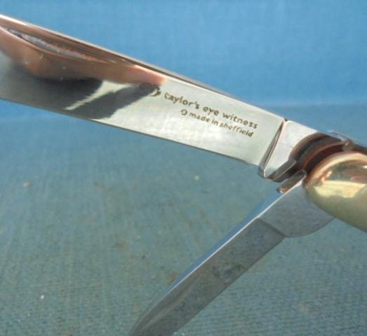 UK Legal Carry Slip Joint by Taylor Eye Witness S/n 03034 — image 8