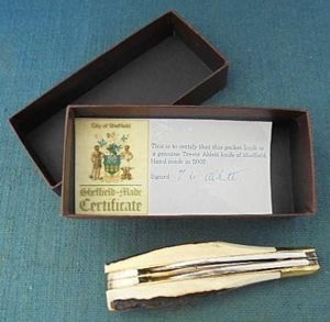 Scarce 2008 Dated Trevor Ablett Folding Knife S/n 03036