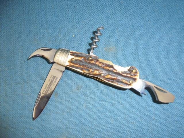 Scarce Hubertus Folding Knife S/n 03038 — image 4